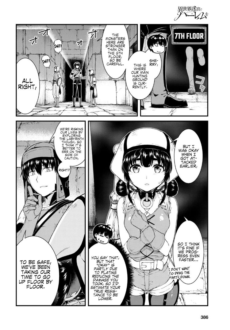 Isekai Meikyuu de Harem wo Chapter 46 Page 9