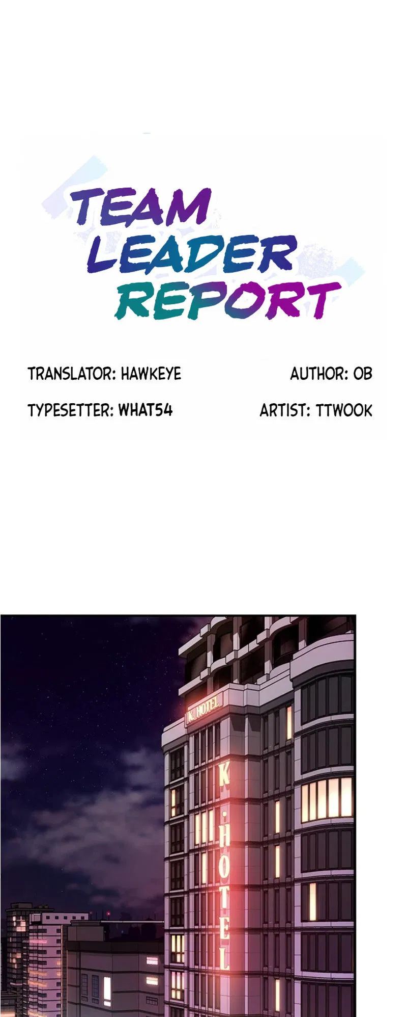 Teamleader, This is a report Engsub Chapter 53 Page 1