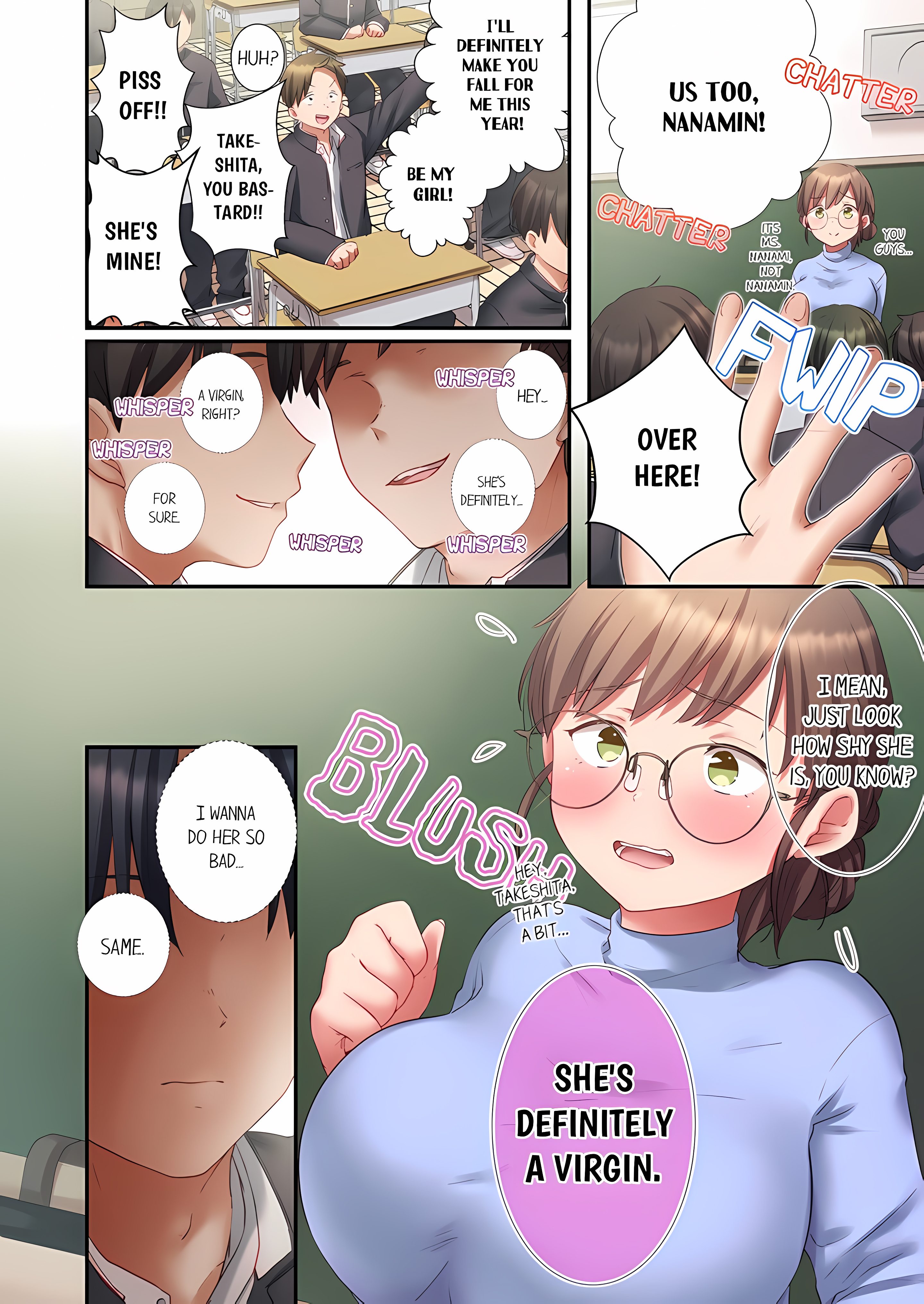 Sent to the Wrong Chat: Blackmailed by One of the Thirty Boys in My Class! (Uncensored)