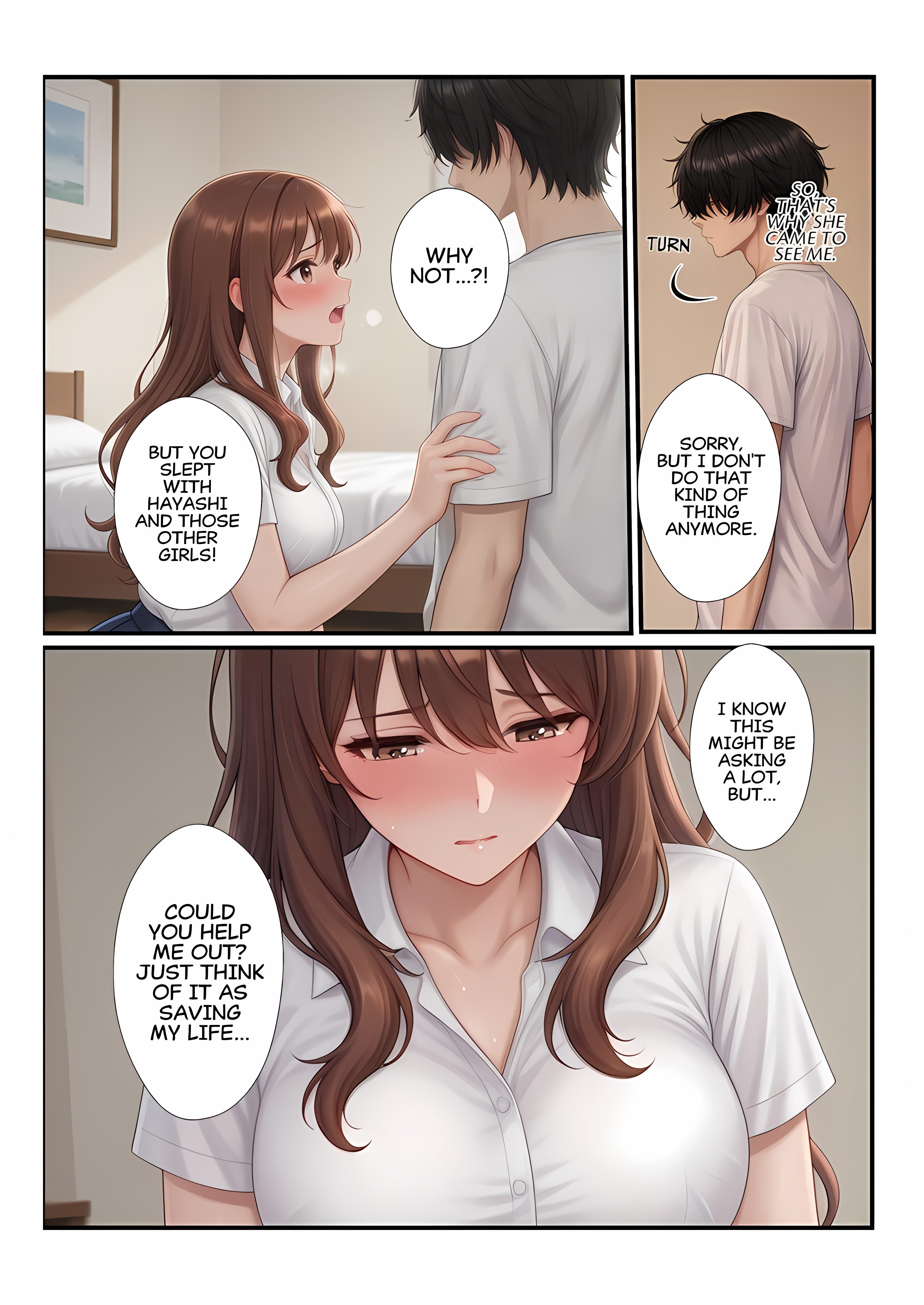Let’s Take Care of That Banana! A Sticky Situation With a Girl Who’s Eager to Be Used (Uncensored) Chapter 1 Page 12