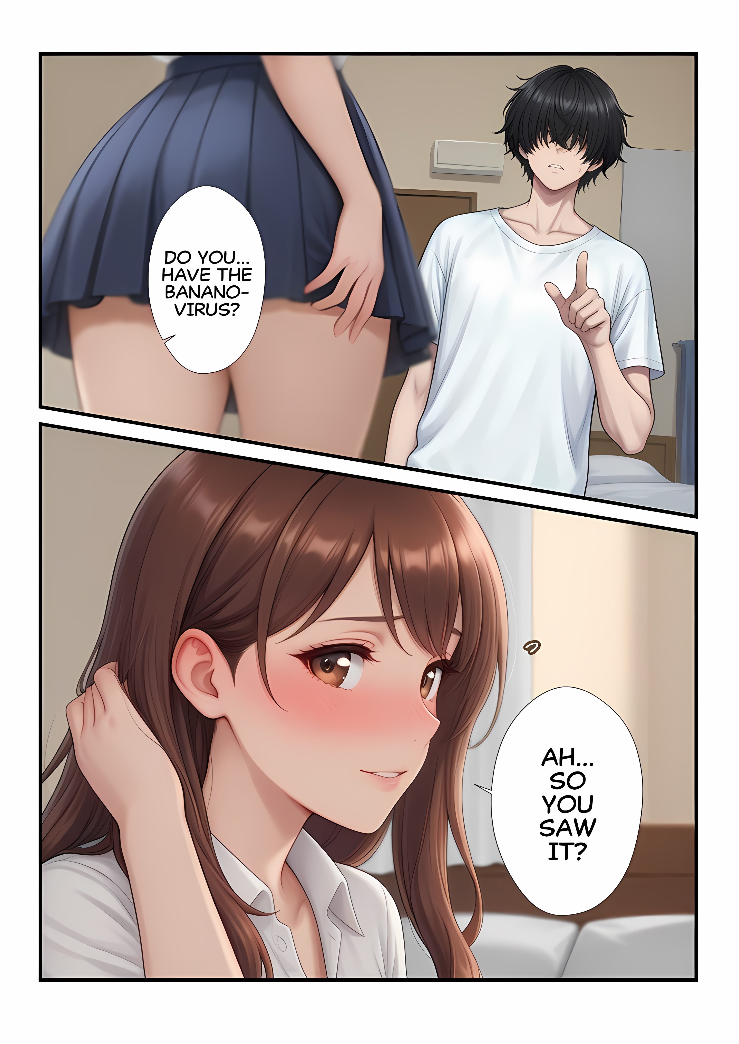 Let’s Take Care of That Banana! A Sticky Situation With a Girl Who’s Eager to Be Used (Uncensored) Chapter 1 Page 10