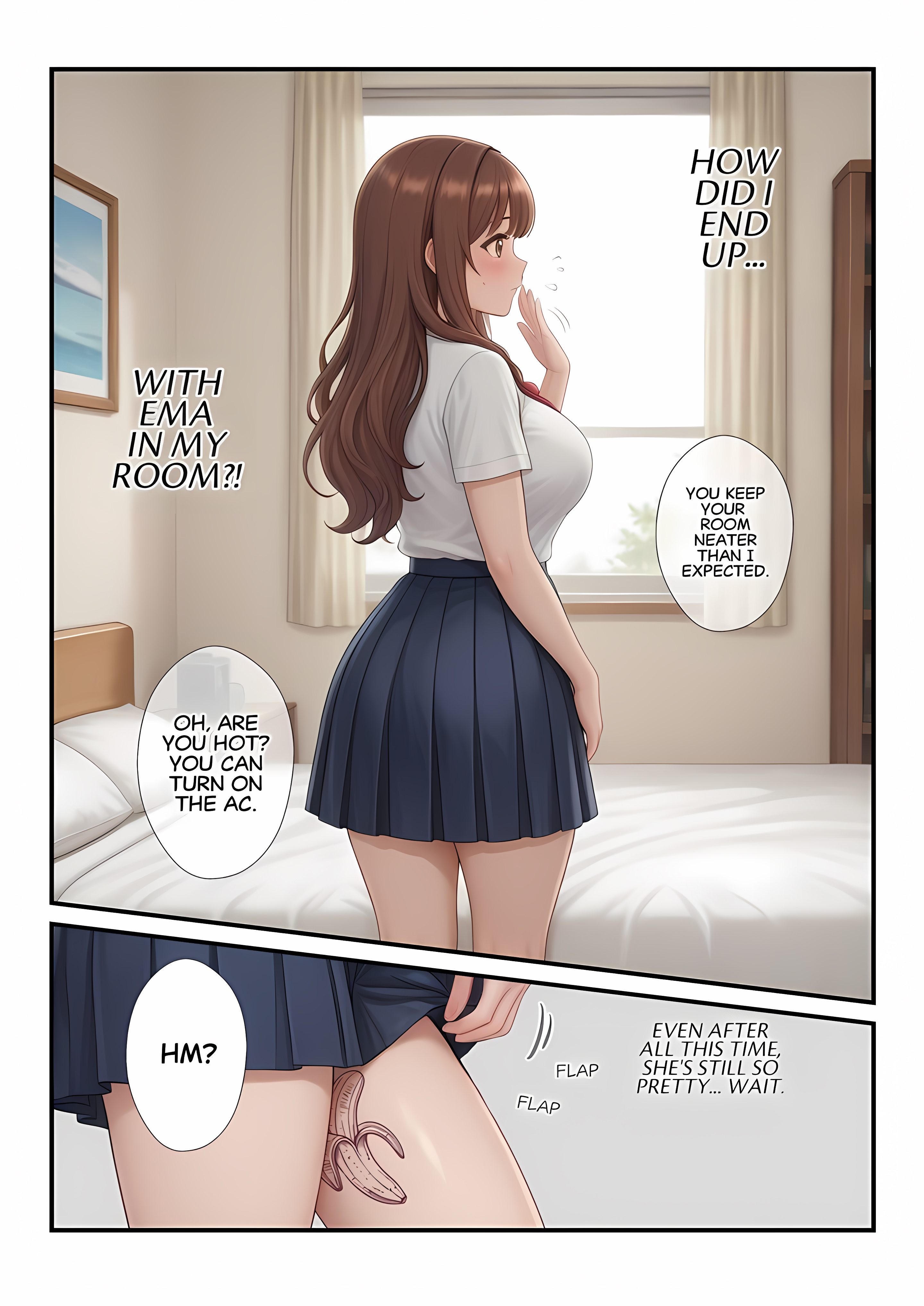 Let’s Take Care of That Banana! A Sticky Situation With a Girl Who’s Eager to Be Used (Uncensored) Chapter 1 Page 9