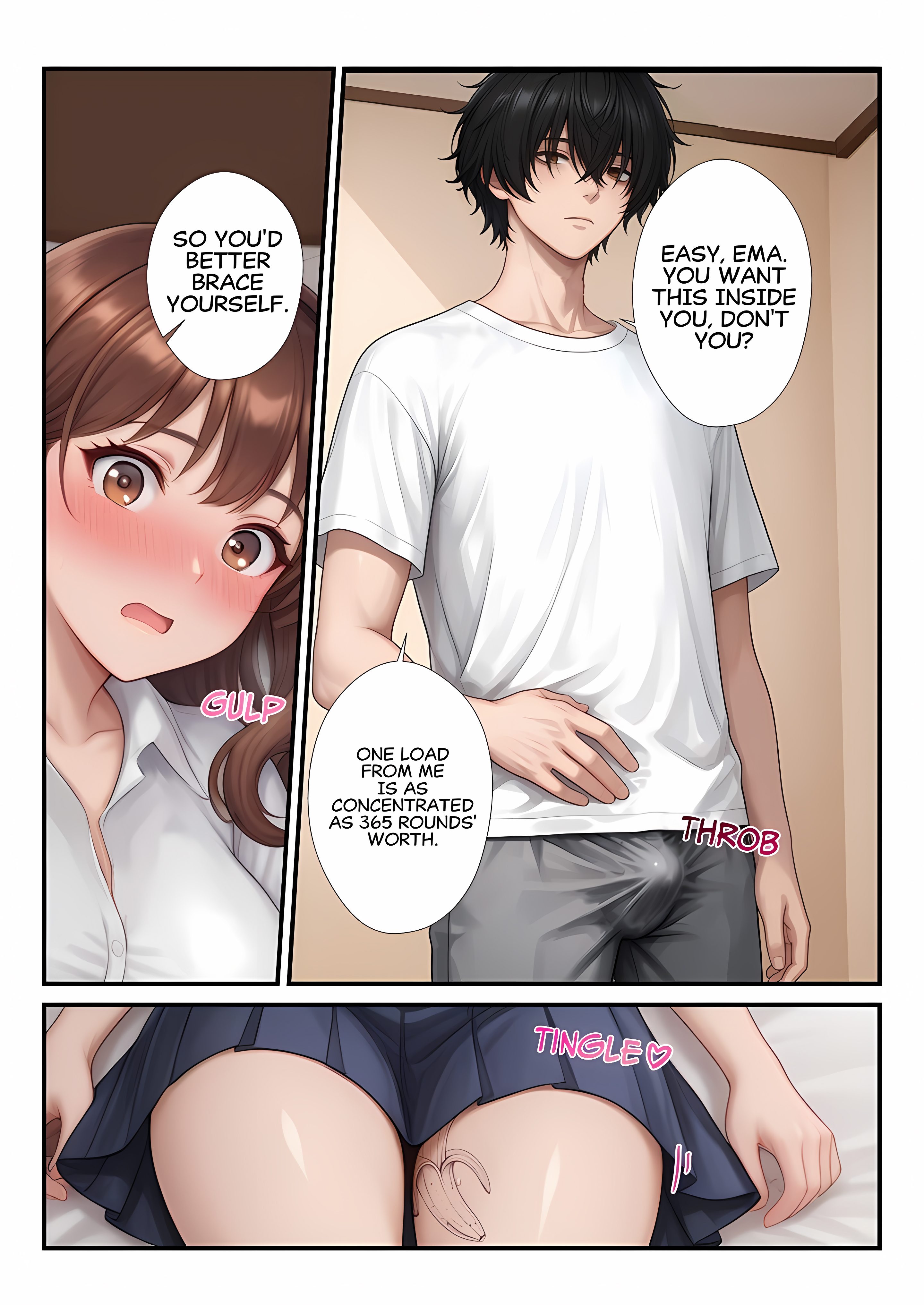 Let’s Take Care of That Banana! A Sticky Situation With a Girl Who’s Eager to Be Used (Uncensored) Chapter 1 Page 18