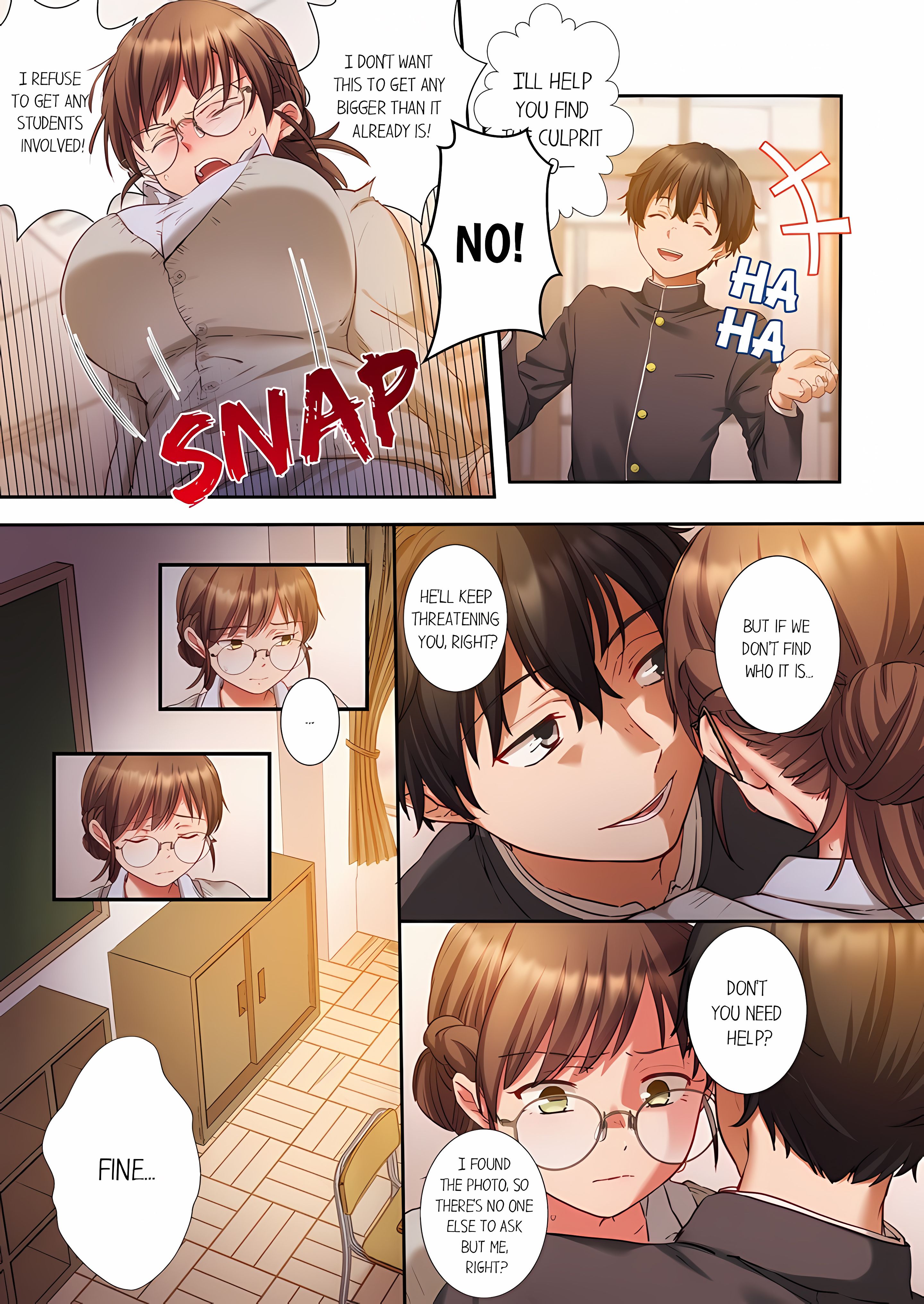 Sent to the Wrong Chat: Blackmailed by One of the Thirty Boys in My Class! (Uncensored)