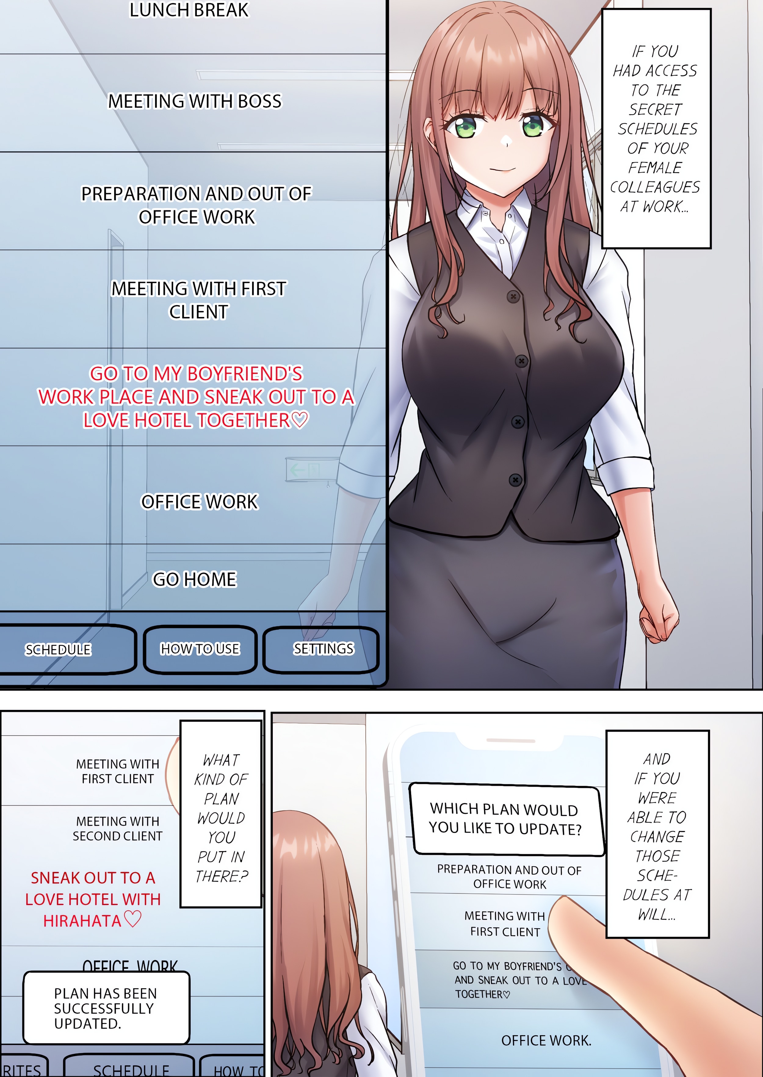 Manipulation Calendar – Controlling the Female Staff’s Schedules as I Please Chapter 1 Page 1
